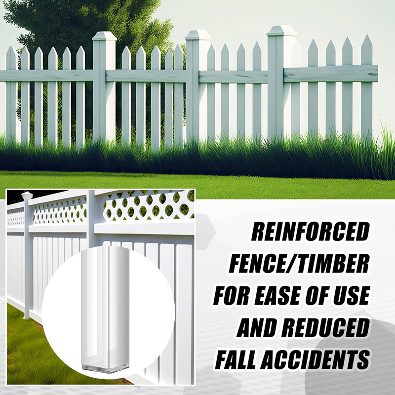 Hicarer 2 Sets 5" x 5" x 48" Vinyl Fence