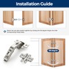 Ravinte 1 Pair 2 Pack Kitchen Cabinet Hinges, 135 Degree