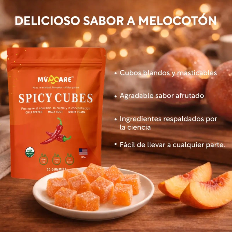 Cubos Románticos Con Sabor A Chile Picante, 30 Unidades De