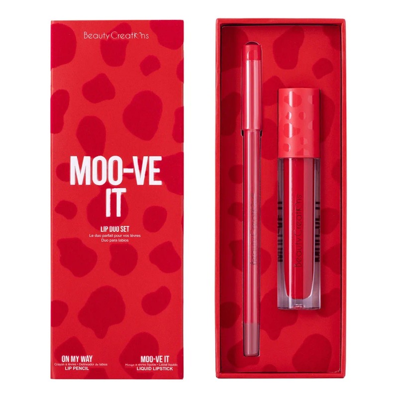 Kit Labial Mate Beauty Creations Availabilippy + Delineador Color Moo-ve