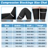2Pairs Ktinnead 20-30mmHg Thigh High Compression Stockings for Women, Thigh