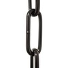 RCH Hardware CH-S59-04-BLK-3 | 9 Gauge Decorative Solid Steel Oval
