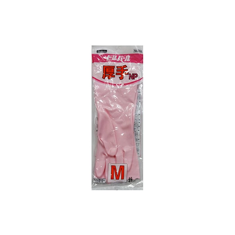 Okamoto Gloves Bill Pearl Vinyl Thick NP Pink M