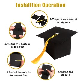 CCINEE 3D Christmas Treat Boxes,Xmas Cookie Boxes with Handle Paper Goody Boxes for Gift giving Packaging,Pack of 24