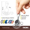 TROIKA PATENT BLACK VISION KEY HOLDER - #KYR01-A161 - Round