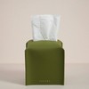 OLETHA Cube Box Facial Tissue Holder, Green