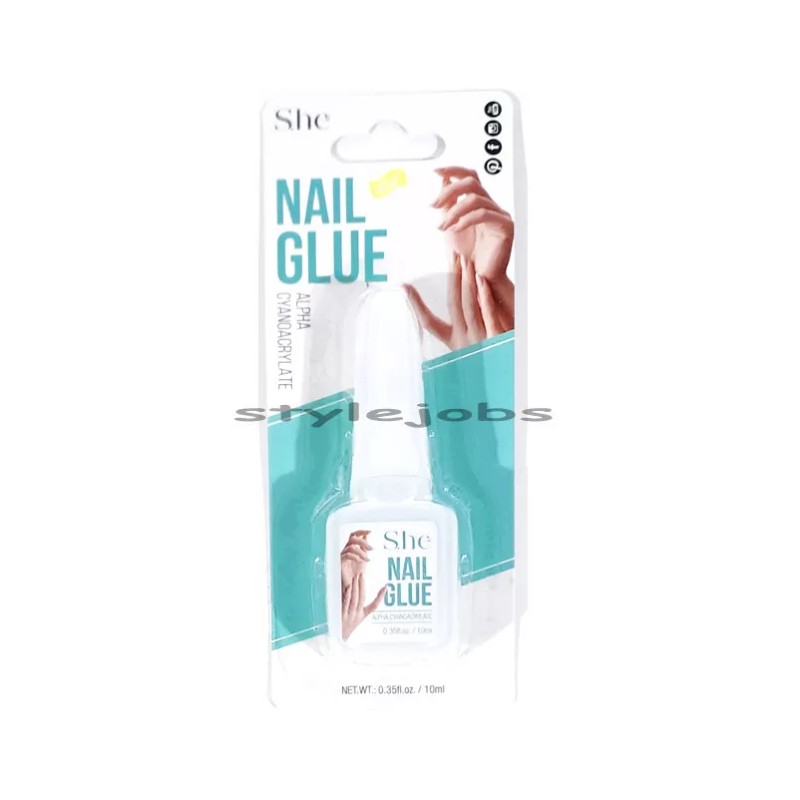 S.he Super Nail Glue Nail Art Clear Adhesive Bond Acrylic
