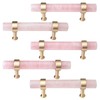 KYEYGWO 2 Pcs Natural Rose Quartz Crystal Cabinet Knobs with