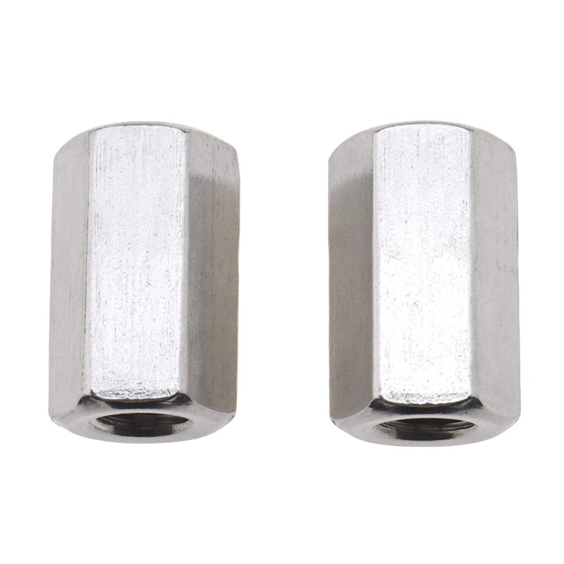 YINETTECH 10pcs Bolt Connector Set, Thread Straight Extension Hex Nut