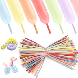 Modelling Balloons, Colourful Balloons, Modelling Balloons, Animal Balloons, Pastel Colours, Rainbow Balloons, Birthday Balloons, Pack of 100, Party Balloons, Long Latex Balloons