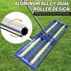 Lawn Leveling Rake with Aluminum Roller & Stainless Steel 30"x10"