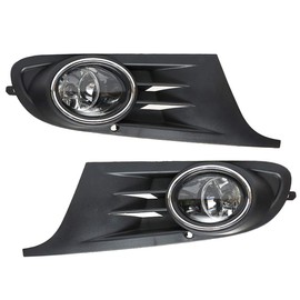 UFRAME Fits 2010-2014 Volkswagen Golf MK6 TDI/TSI/Jetta 4-Door SPORTWAGON Halogen Fog light Kit w/Bezels/Wiring/Switch/Bulbs