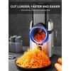 FOHERE Electric Cheese Grater, Upgraded 6-IN-1 Large Feed Chute Electric