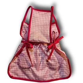 Genérico Ropa para Perro y Gato, Mandil Estilo Méxicano para Perro y Gato, Diseño a Cuadros, Disponible en Azul, Rosa, Rojo y Verde, Vestido Méxicano (Rosa, X-Small)