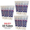Fixodent SALE! 15-TUBES! Fixodent Professional Denture Adhesive Cream Travel Size, 0.35oz