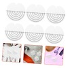 TOVINANNA 25pcs Transparent Hair Protector Spacers for Heat Shielding Round
