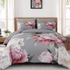 Dobuyly Pink and Grey Comforter Set Queen Size 7 Piece