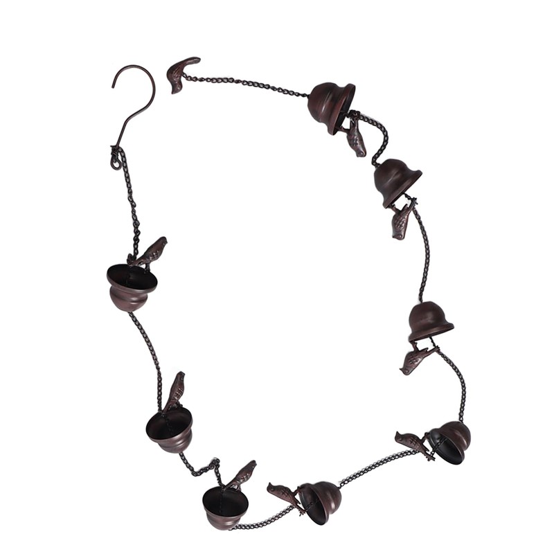 TYCIONG Rain Chain Outdoor Mobile Birds Cup Rain Chain Decorative