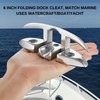 Acefvnofo 6" Boat Cleat, Folding Dock Cleats (2Pack) with Fasteners,