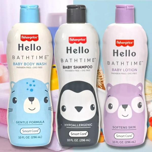 Fisher-Price Baby Shampoo Body Wash Lotion set of three NEW