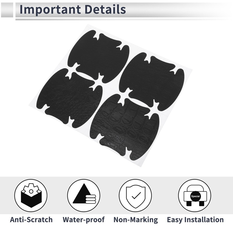 RATCHROLL 4 Pcs Universal Car Door Handle Cup Cover Adhesion