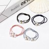 Pearl Ball Double Hair Tie LM-0569 / 진주 볼 더블 머리 헤어끈 LM-0569