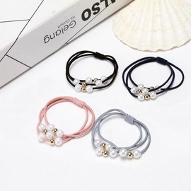 Pearl Ball Double Hair Tie LM-0569 / 진주 볼 더블 머리 헤어끈 LM-0569