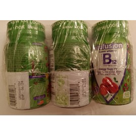 VITAFUSION 3-PACK, B12 Gummies ENERGY SUPPORT &METABOLISM FATS 3X60=180 Gummies
