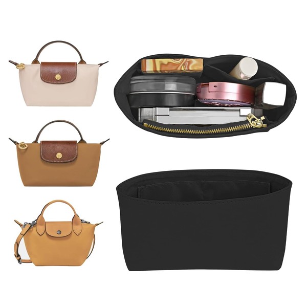 LOUKAYCCI Upgraded Dupont Paper Mini Organizer Insert for Longchamp XS