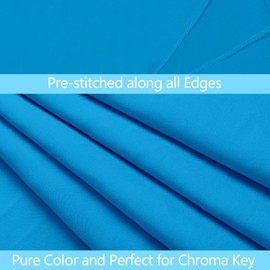 TOAOFY 5x7FT Blue Backdrop Professional Photo Studio Background Screen for Video Photography Backgrounds Photoshoot Photo Parties Video Studio Props TAY008