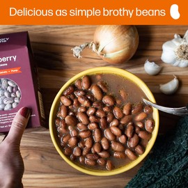 Primary Beans - New Harvest Cranberry Dried Beans - Chestnuty, Velvety, Plump - Known as Borlotti Beans - Great for Soups & Stews - Pair w/Hearty Greens - Vegan & Vegetarian - 1lb