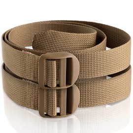 M-Tac Pack of 2X Utility Strap for Backpack Tactical Lashing for MOLLE Gear Plastic Buckle (Coyote, 50 inches)