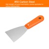 HARFINGTON 4pcs Carbon Steel Putty Knife 3" Plastic Handle Spreading