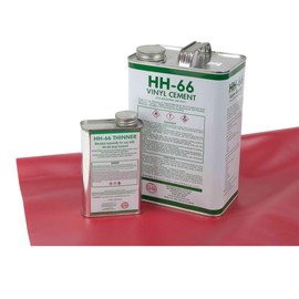 Mytee Products 18oz Red Tarp Vinyl Repair Kit | 2 Yard 18 oz Vinyl Coated Polyester Fabric with HH-66 PVC Cement Glue and HH66 Thinner