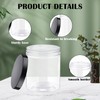 TANEMUDO 48 Pack Plastic Jars with Lids 24 Pack 16