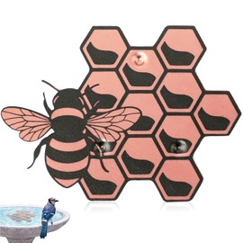 1 Pack Bird Bath Copper Disk for Physical Clean Water 99.9% Water Purification Copper Plate Triple-Point Support Design Fountain Cleaner for Lower Cleaning Frequency (Honeycomb)