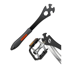 Pawfly 3 in 1 Bike Pedal Wrench, 15/16/24 mm Bike Wrench, 320 mm Extra Long Bike Pedals Removal Tool, Multi-Functional Bicycle Pedal Wrench Spanner for Crank Puller & Bottom Bracket Repair