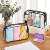 100 Pcs Clear Makeup Bags Bulk Tsa Approved Toiletry Bag
