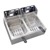 Electric Deep Fryer, 12L Commercial Stainless Steel Chip Fryer with
