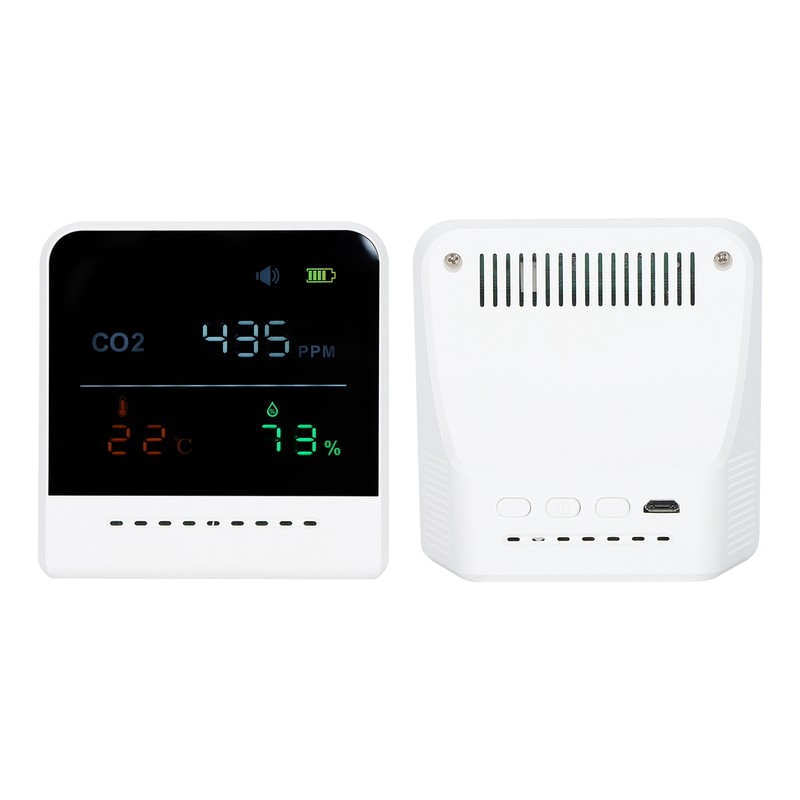 Carbon Dioxide Detector Digital Air Quality Tester with Temperature Humidity