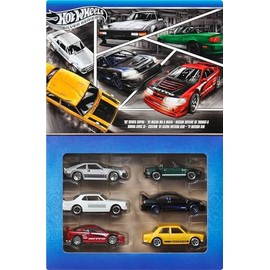 Hot Wheels 1:64 Scale Die-Cast Toy Cars, Set of 6 Japanese Vehicles with Elevated Deco (Styles May Vary)