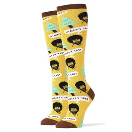 Oooh Yeah! Women's Bob Ross Knee High Socks