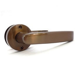 KAWAGUCHI 技研 J Lever Empty Lock Round Seat Home Indoor Lever Handle Backset 50 mm JL – 24-1 m – Br Brown