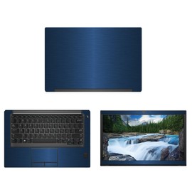 Decalrus - Protective Decal for Dell Latitude 7490 (14" Screen) Laptop Blue Texture Brushed Aluminum Skin case Cover wrap BAdellLatitude7490Blue