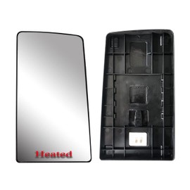 Replacement Door Side Passenger Right Side Upper Main Mirror Glass Heated With Back Plate Fit Peterbilt 576 579 587