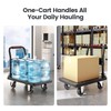 TIDY PALM Upgraded Foldable Push Cart Dolly | 660 lbs.Capacity