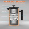 Miscedence French Press Coffee Maker，50OZ Double Wall Vacuum Insulated 304