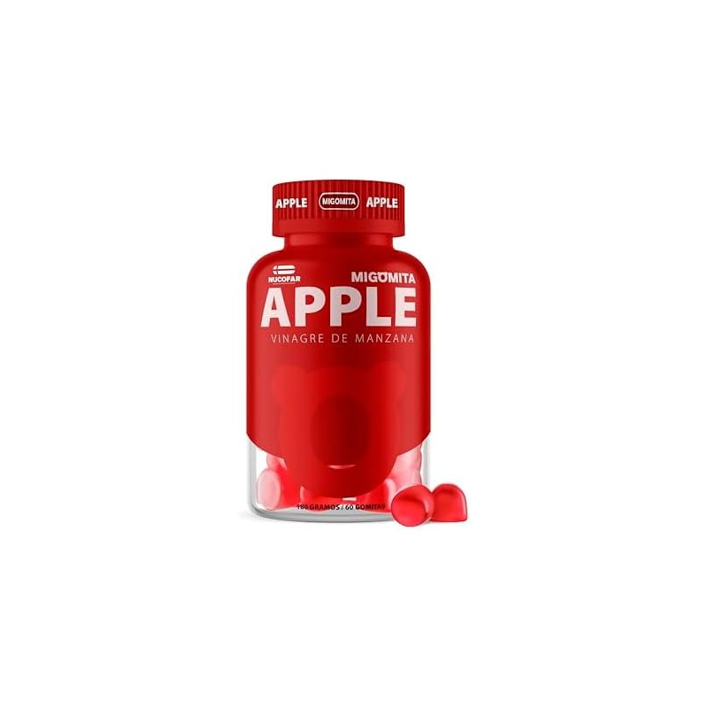 Migomita VINAGRE DE MANZANA 60 Gomitas100% Naturales Sin Gluten
