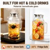 Glass Pitcher with Lid and 4 Glass Cups Set, 68