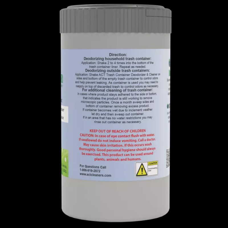 ACT Trash Container Cleaner and Deodorizer - Garbage Bin Deodorizer